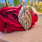 Silver Woodland Leaf Pendant