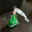 Seaglass Christmas tree decoration
