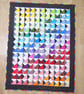 Gift for Student Bright Rainbow Patchwork Quilt - Image 10