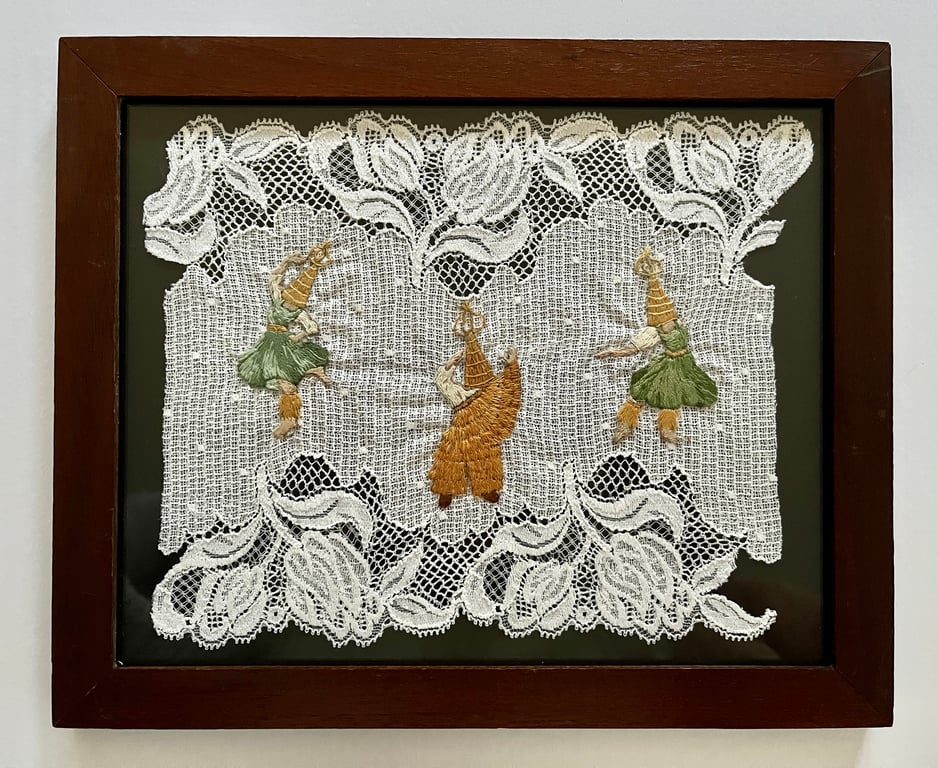 'The Grain's Measure' Hand Embroidery Art