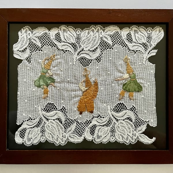 'The Grain's Measure' Hand Embroidery Art