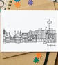 Brighton Skyline Greetings Card - Image 1