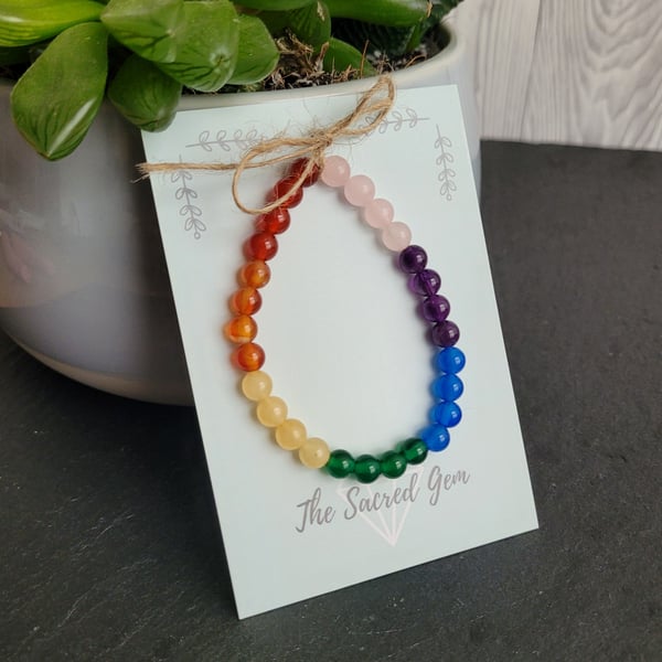 Rainbow Gemstone Bracelet