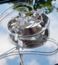 Sterling Silver Flower Basket Pendant - Image 9