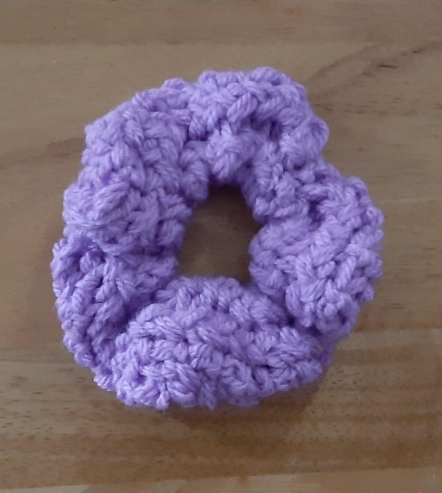 Lavender Chunky Knit Scrunchie