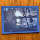 Handmade photo card of Sunset on a Scottish Loch 