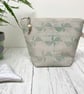 Hand Printed Linen Wash Bag, Toiletry Bag, Accessory Bag - Image 1