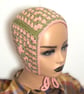 Spring Country Walks Crochet Bonnet – Pink & Green