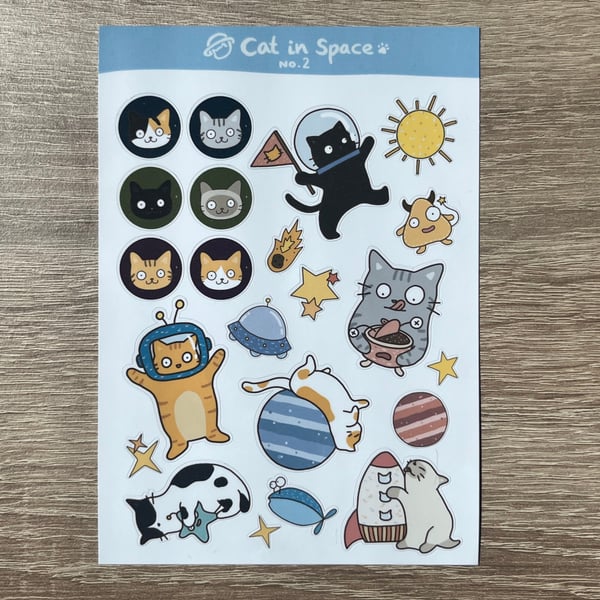 Cat Stickers, Cute Kitty Planner Stickers, Cat Diary Stickers, Cat Journal Stick