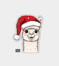 Funny Christmas Gift Tags For Adults, 6pk - Cute Happy Llama