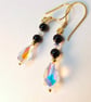 Swarovski Crystal Teardrop And Black Onyx Earrings - Handmade In Devon - Image 6