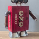 Steampunk robot clock