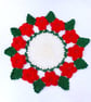 Custom order for Kim Thompson - 2 crocheted rose doilies  - Image 5