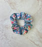 Two handmade cotton fabric scrunchies