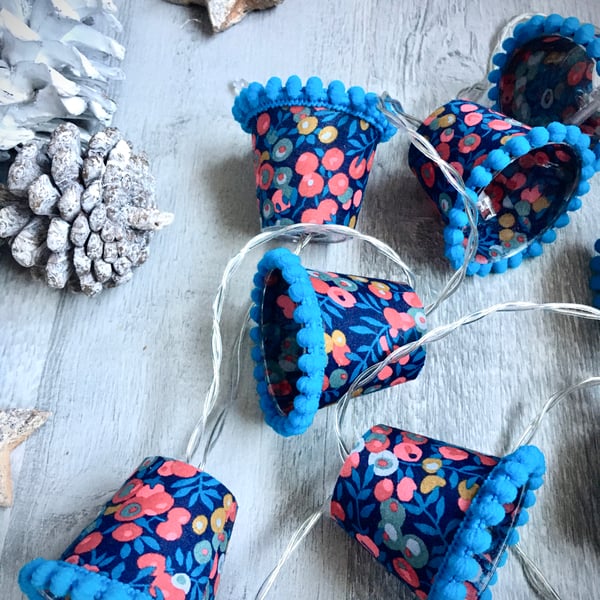 Mini Lampshade Fairy Lights - Liberty - Wiltshire Berry