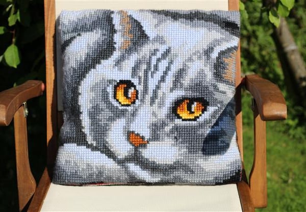 Tapestry Cat Cushion