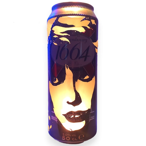 Kate Bush Beer Can Lantern: 'Wuthering Heights' Pop Art Portrait Candle Lamp - U