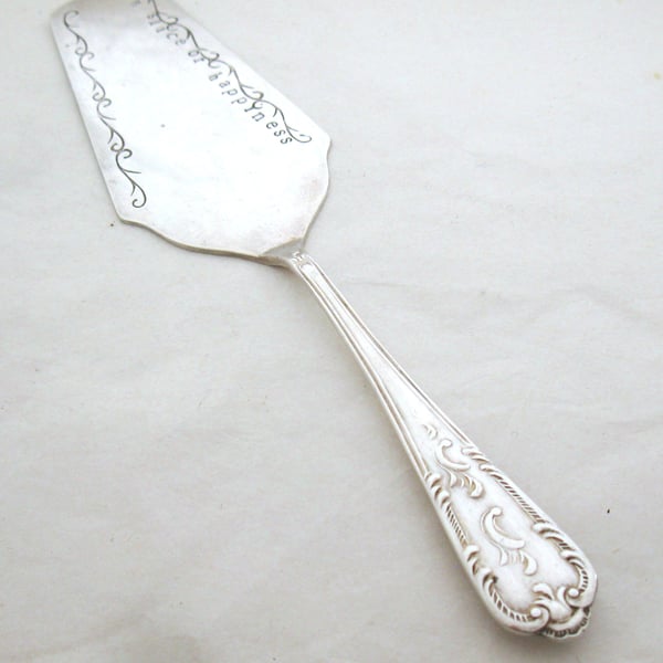 Cake slice, wedding gift, hand stamped, can be personalised