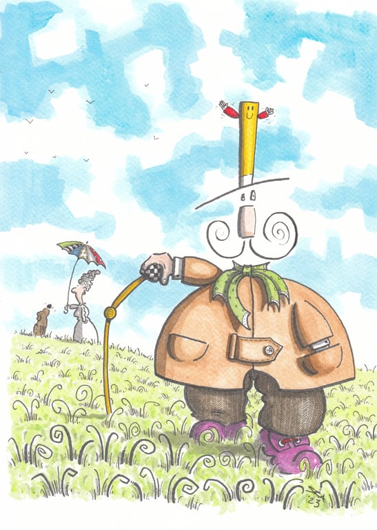 'The Hat that Waved' an A4 sized original artwork