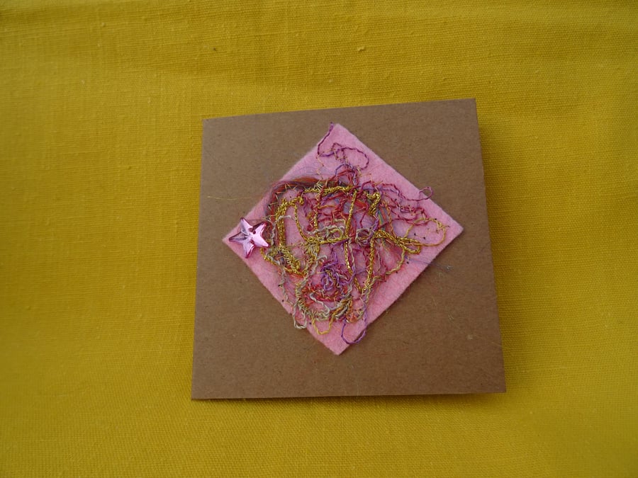 Abstract Textile card