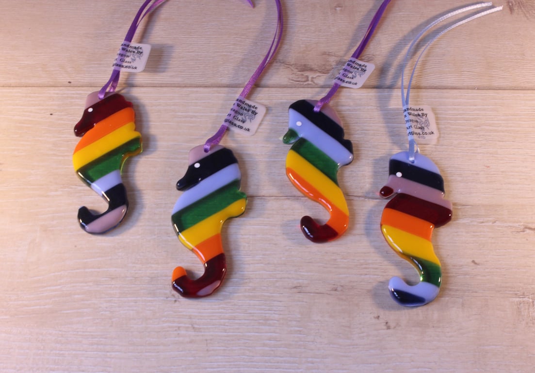 Rainbow Seahorse Suncatcher, Perfectly Imperfect 