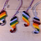 Rainbow Seahorse Suncatcher, Perfectly Imperfect 