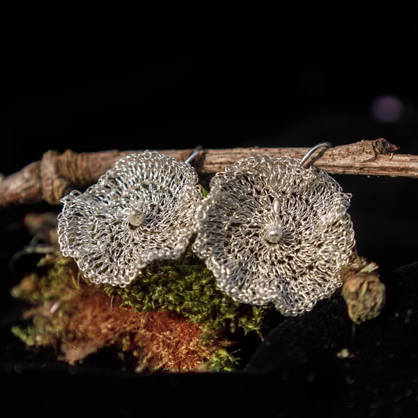 Bloom - Fine Silver Earrings