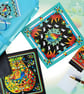 Christmas Cards - Pack of 4 - Partridge in a Pear Tree unique design. - Image 4