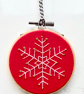 Snowflake Embroidery Kit, Needlepoint Kit, Beginner, Christmas Craft Kit