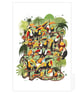 Toucan Jungle Tea Towel - Image 1