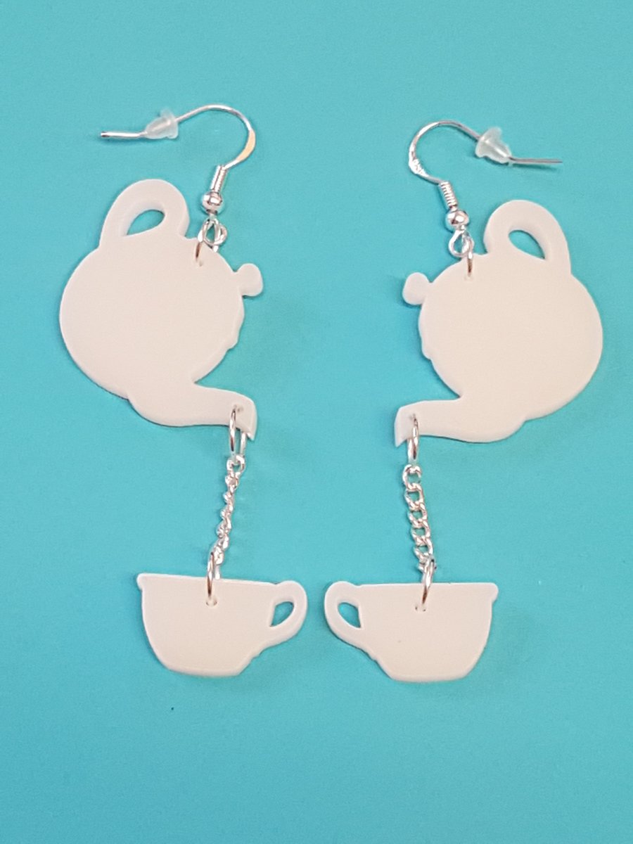 Time for Tea Earrings - Acrylic