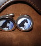 Black Stallion cufflinks, presentation box, gift wrapped, free shipping Ref 8599 - Image 5