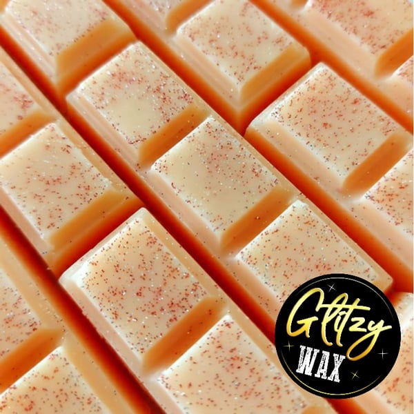 Peach  Scented 15g Wax Melt Snap Bar, Snap Bars, Soy Wax Strong Scent