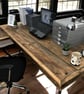 Corner Desk Office Desk, Custom Made Reclaimed Scaffold Boards Rustic Desk, Indu - Image 2