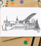 Oslo Skyline Greetings Card - Image 1