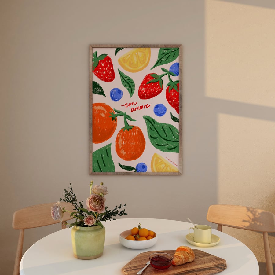 Con Amore Art Print Poster