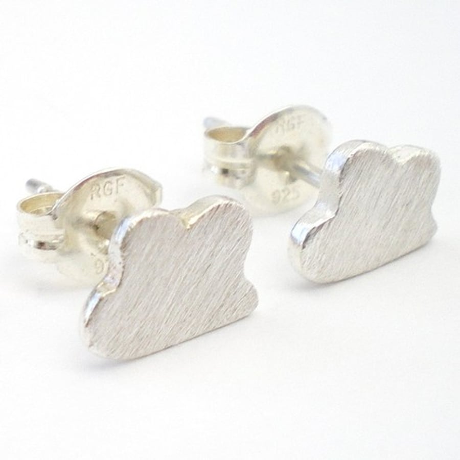 Cute Silver Cloud Earrings
