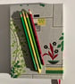 Perfectly Imperfect Handmade A5 Book with House Plant Design Vintage Fabric - Image 3