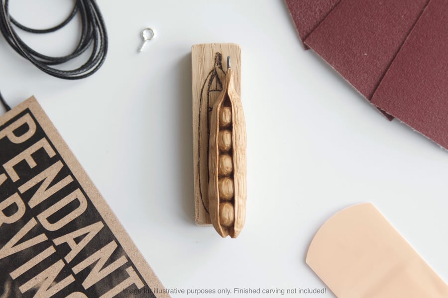 Peapod Pendant Carving Kit