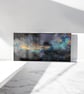 Abstract rivers one , fluid acrylic canvas  - Image 3