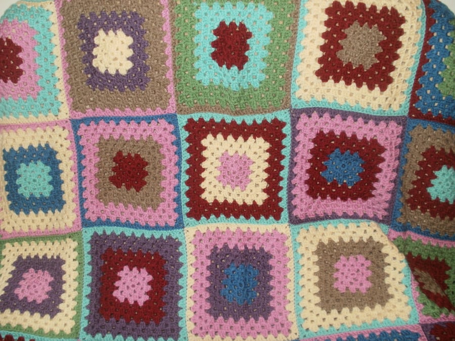 Camper van cosy hand crochet blanket