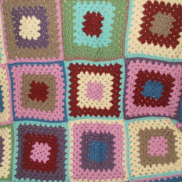 Camper van cosy hand crochet blanket