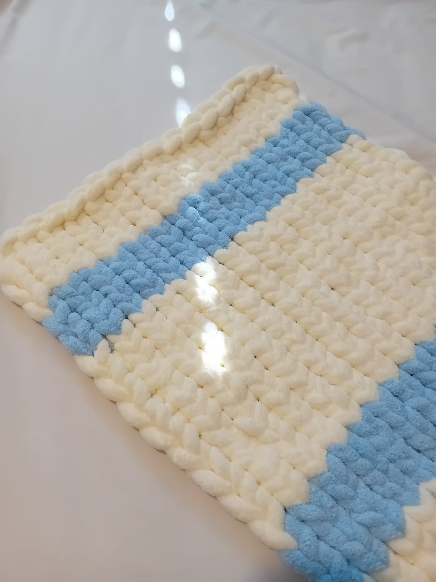 Chunky Handknitted Baby Blanket
