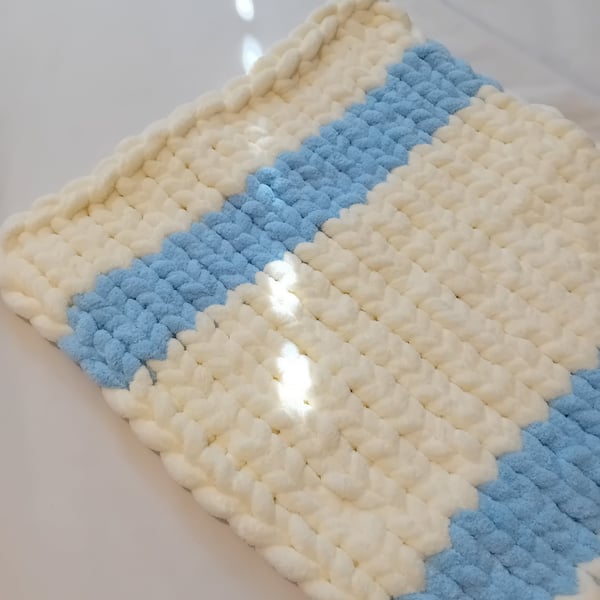 Chunky Handknitted Baby Blanket