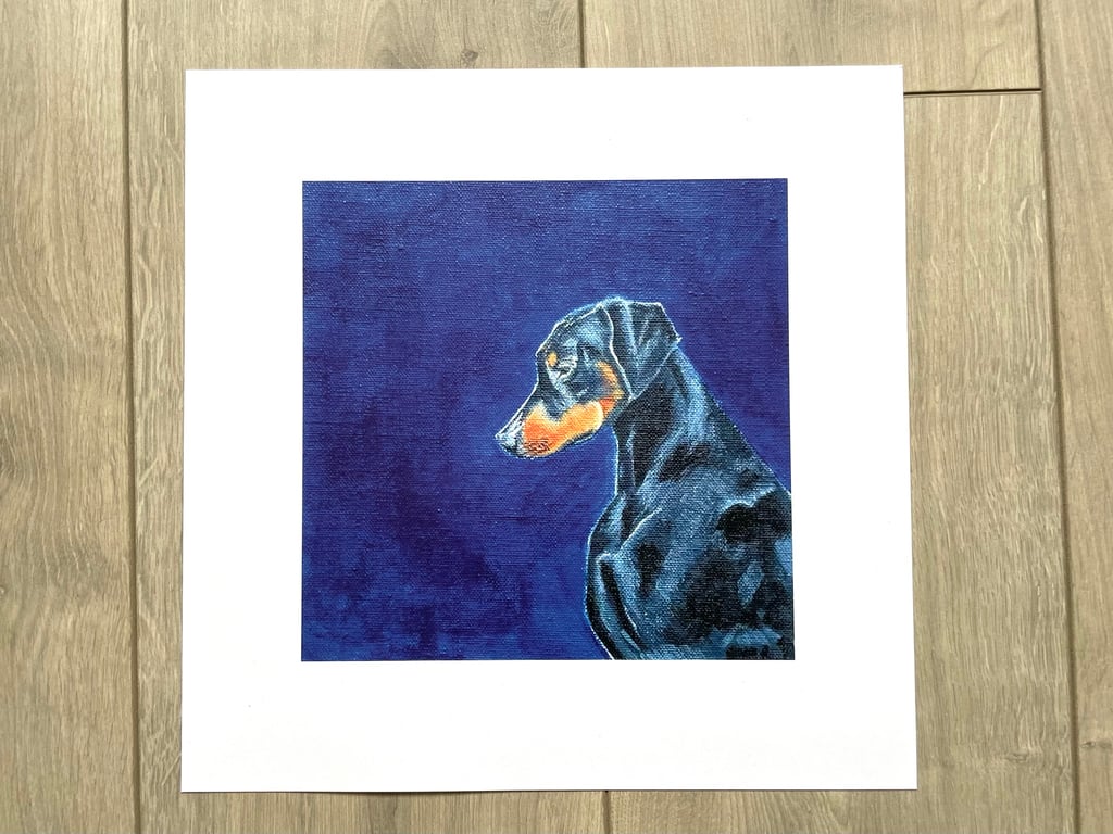 Doberman Pinscher art print