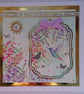 Birthday Card Birthday Wishes Hummingbird Flowers and Butterflies - Image 1