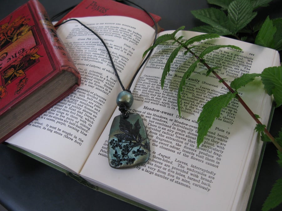 Meadow Sweet Silhouette Statement Pendant