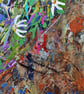 Rock garden painting - acrylics - letterbox gift - wildflowers - Image 4