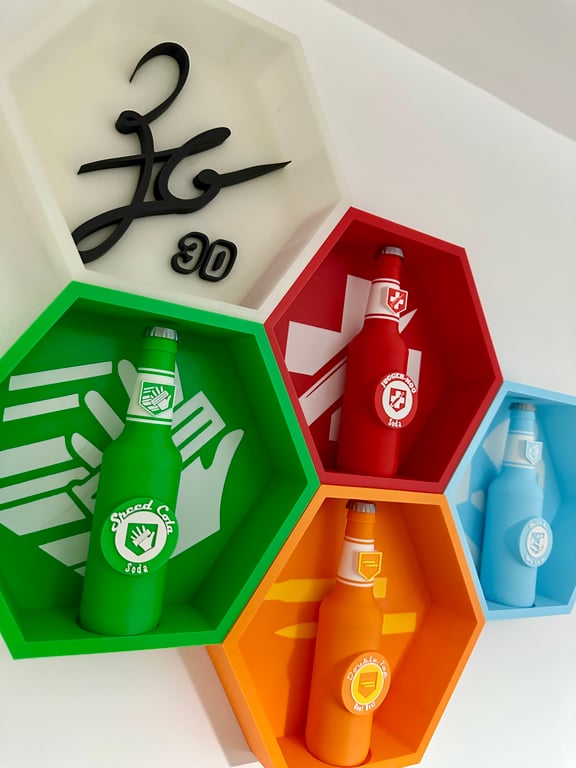 x4 OG Zombies Perk Bottle Shelf Set Call of Duty