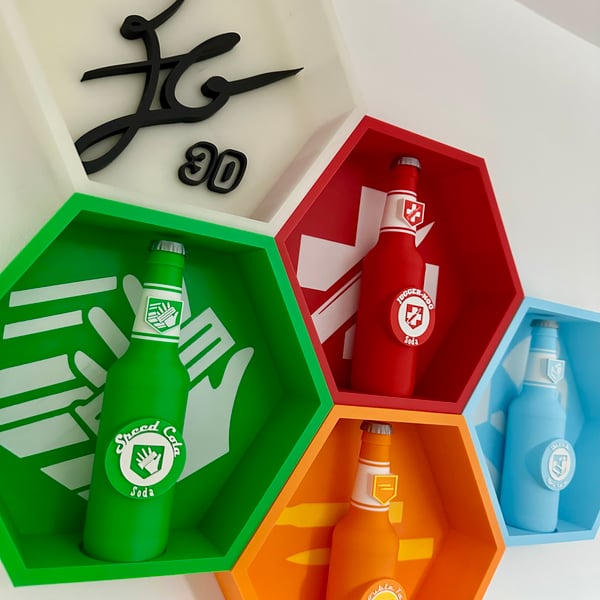 x4 OG Zombies Perk Bottle Shelf Set Call of Duty